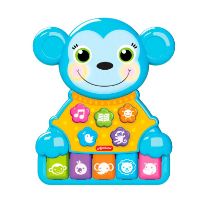 Музыкальная игрушка Музыкальные зверята Обезьянка Азбукварик 1